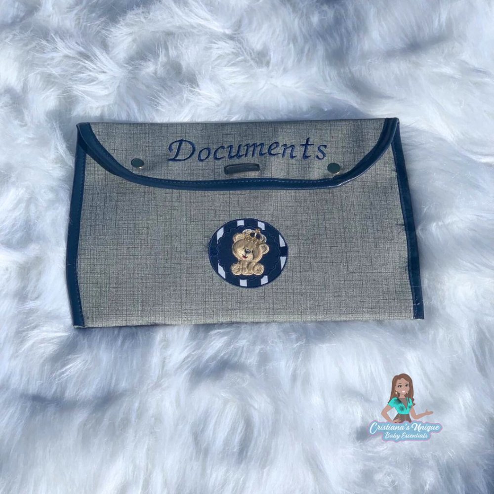 Personalized Document Folder Bear for baby